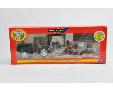 Britains 1/32 Valtra Valmet 115 Tractor Forestry and Trailer. M in Box.