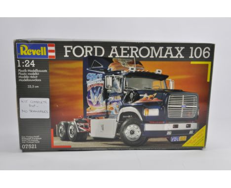 Revell 1/24 Scale Plastic Truck Kit. Ford Aeromax 106. Missing Transfers otherwise Complete. 