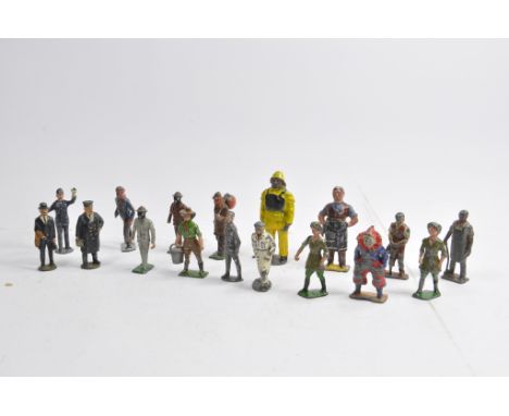Lead Metal Civilian Figures including Butcher, Clown plus various types from Britains Johillco, and others. . Generally F to 