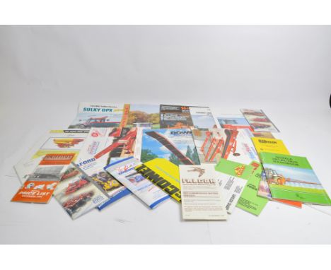 Tractor & Machinery Literature to include Sales Leaflets and Brochures from various Manufacturers. (Qty)
