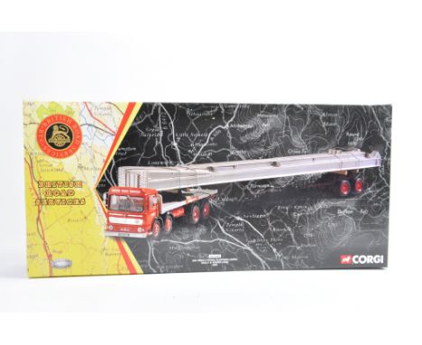 Corgi 1/50 Commercial Diecast Truck Set CC10302. AEC 8 Wheeler with Dolly and Girder Load. BRS. M in Box.