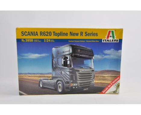 Italeri 1/24 Scale Plastic Truck Kit. Scania R620 Topline. Complete. Ex Shop Condition.