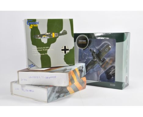 An Assortment of diecast aircraft models. Gemini, Oxford and two others. Generally NM to M. (4)