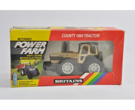 Britains No.9324 County 1884 Tractor Powerfarm. Faded but VG to E in G Box.