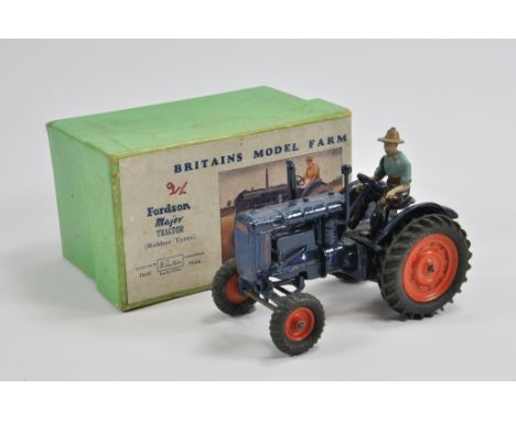 Britains No. 128F Fordson Major E27N Tractor. Fine Example is E to NM in VG Box.