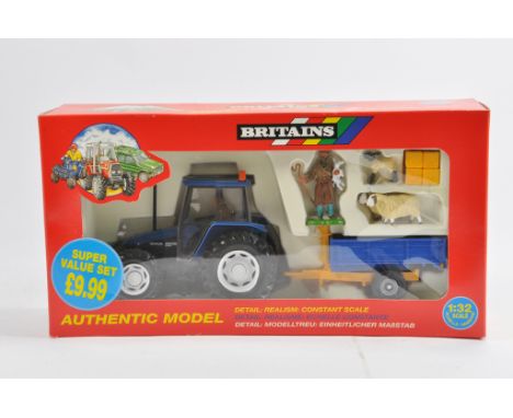 Britains 1/32 New Holland 6635 Tractor Super Value Gift Set. Rare. M in Box.