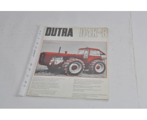 Dutra D4K-B Tractor Brochure.