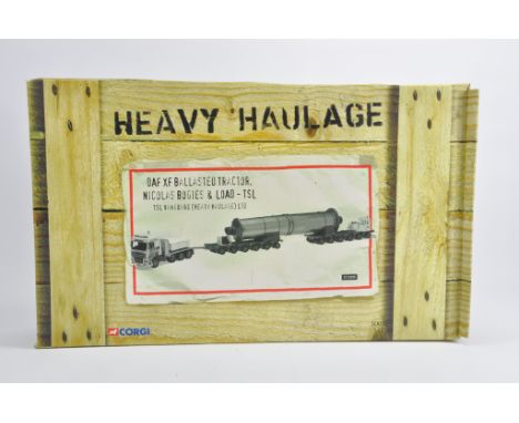 Corgi 1/50 Commercial Diecast Truck Set CC13209. DAF XF Ballasted Tractor with Nicolas Bogie and Load. TSL Vanguard. M in Box