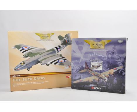 Corgi Aviation Archive duo comprising 1/72 AA34702 Electric Canberra plus AA31101 B17 Diecast Aircraft. NM to M in Box. (2)