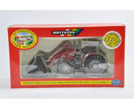 Britains 1/32 Massey Ferguson 6140 with Bucket Tractor Set. M in Box.