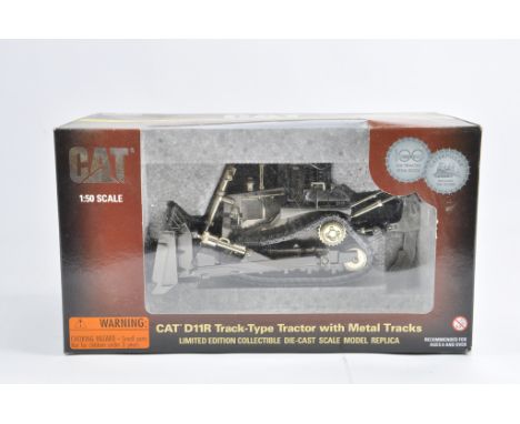 Norscot 1/50 CAT D11R Track Type Tractor. 100 Years Anniversary Brushed Metal Edition. M in Box.