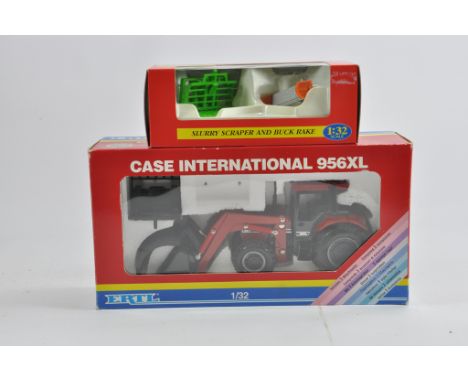 Ertl 1/32 Case IH 956XL Tractor and Loader plus Britains Slurry Scraper. M in Boxes. (2)