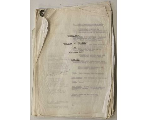 DOCTOR WHO MARK OF THE RANI PART ONE ORIGINAL SCRIPT. An original 74 page draft script for the 1985 episode titled The Mark o