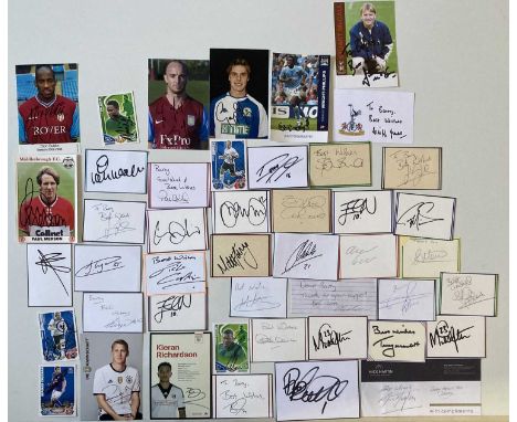 SPORTS AUTOGRAPHS - FOOTBALLERS PAST AND PRESENT. An excellent collection of approximately 250 assorted autographs. Chiefly s