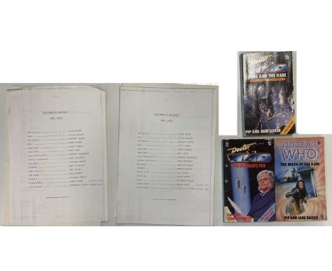 DOCTOR WHO MARK OF THE RANI PART ONE &amp; TWO SCRIPT PAGES. Original script pages for Doctor Who Mark Of The Rani Part One a