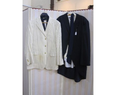 Quantity of assorted vintage gentlemens clothes to include ties, suits, some made up with waistcoats, etc (12) Condition Repo