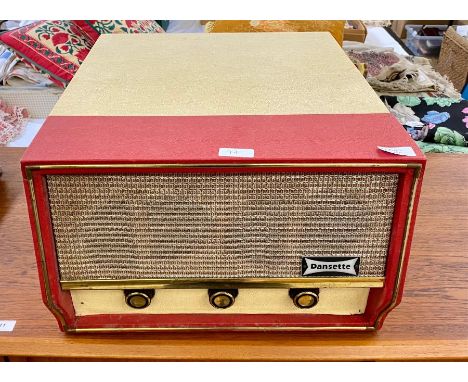 A mid 20th century Dansette record player and a quantity of records to include Tom Jones, Moody Blues, The Platters, The Four