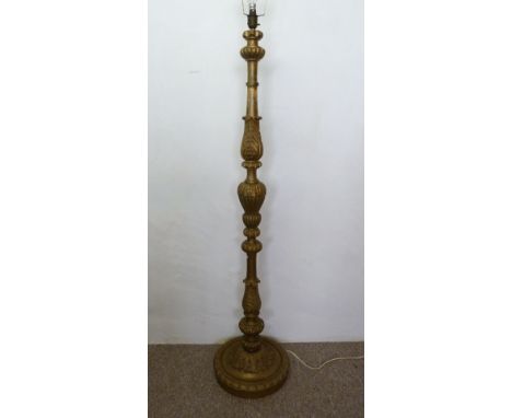 A Giltwood Lamp Standard in 18th Century Style