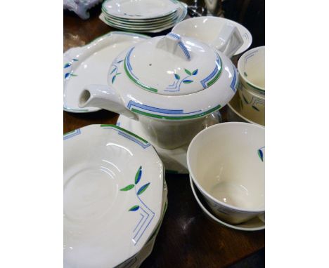 An Alfred Meakin Art Deco Part Tea Service