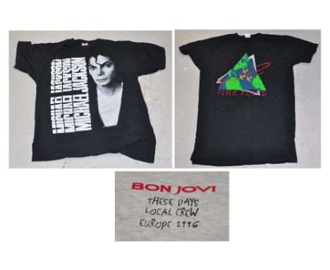 Ten t-shirts to include two Lisa Stansfield, a Bon Jovi "These Days" local crew Europe '96, Guns n' Roses, Michael Jackson, P