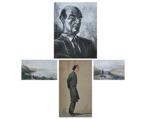 After BARTLETT; two coloured engravings, "Child Of The Ghetto" (sic) print, a signed limited edition black and white etching 