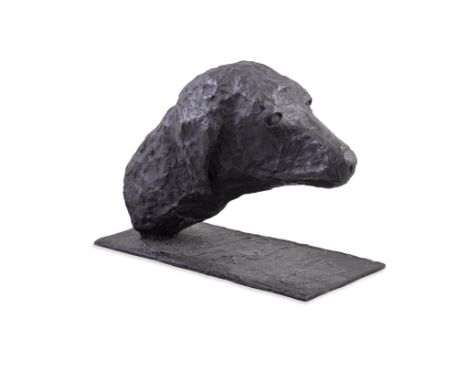 Deborah Brown (1927-2023)  Dog's Head (1994) Bronze, 25cm high x 37cm wide x 17.5cm deep Artist's ProofLiterature: Literature