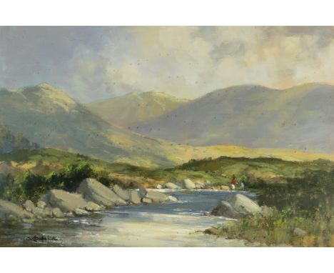 George K. Gillespie RUA (1924-1995) Near Glenbeigh, Co. KerryOil on canvas, 51 x 74cm (20 x 29'')Signed; inscribed with title