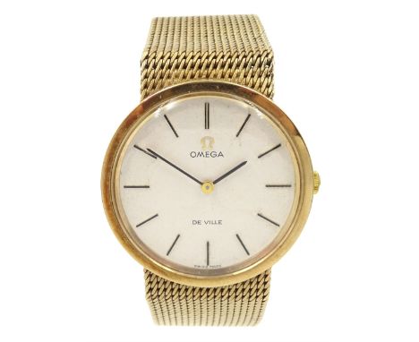 Omega De Ville gentleman's 9ct gold 17 jewel manual wind wristwatch, Cal. 620, case No. 3115494, serial No. 32461060, London 