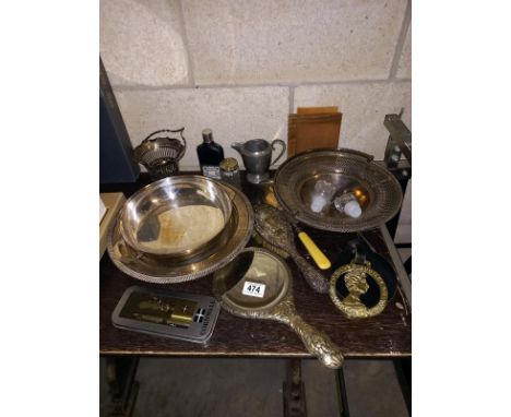 A good selection of silver plate items etc