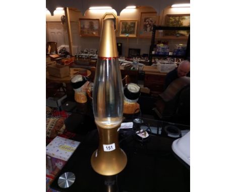 A retro glitter lava lamp