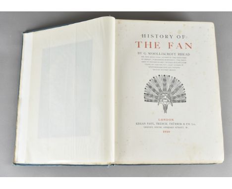 G. Woolliscroft Rhead 'History of the Fan', limited edition no.1 of 450 copies, 1910. Illustrated and bound in blue cloth  