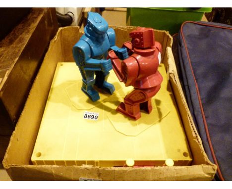 1970's sock em robot battling robot game 