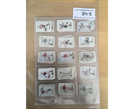 DC Thomson 1933 Football Team Cards: Small cards with what looks like a playing card rear. There are 39/64 with 25 doubles in