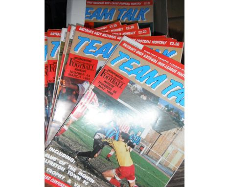 Team Talk Non League Football Magazines: 44 of the first 47 issues together with 10 "Non League Football Today" magazines. (5