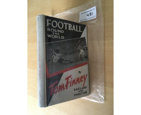 Tom Finney Signed Football Book: First edition 1953 book by Museum Press with both book and dust jacket being good with prote