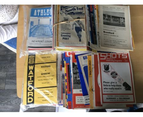 League v Non League/Ex League Football Programmes: From the 60s + 70s to include League v Non League in the FA Cup, First + l