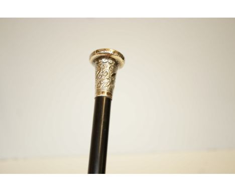 Victorian silver topped swagger stick