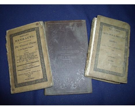 Three early - mid 19th C books including 'Caesar Literally Translated with a Memoir on the Galic War' by M. W. Rooney Dublin 