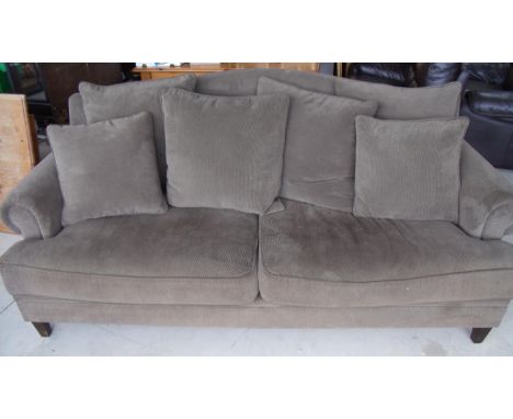 Large two seat Coco Republic sofa with loose cushions (width 215cm) 