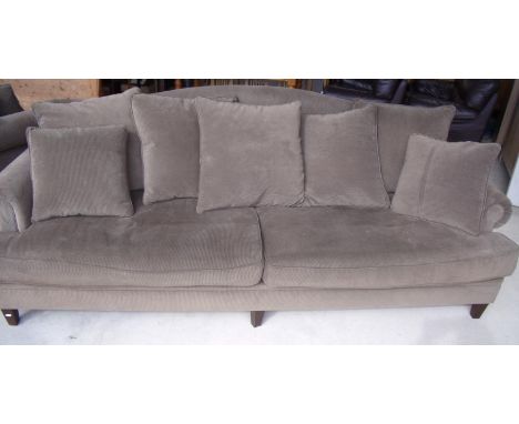 An extremely large Coco Republic sofa with scatter cushions (width 255cm) 