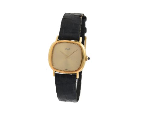 Piaget, Ref. 9451,Lady's 18 carat gold wrist watch, no. 226312, circa 1973Movement: Cal. 9P1, manual wind, 18 jewels, adjuste