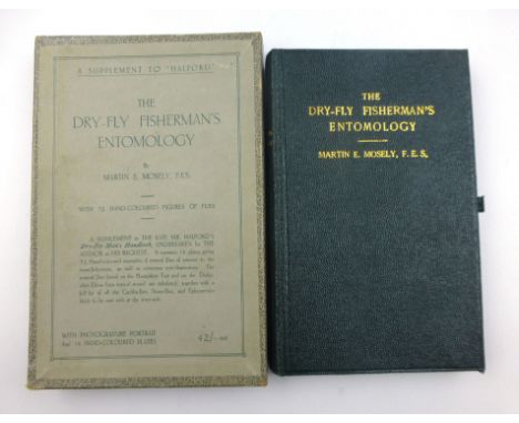 Mosely M. : The Dry-Fly Fisherman's Entomology, 1921. 1st. Ed. 12mo. Original wallet type binding protecting the fore-edge, g