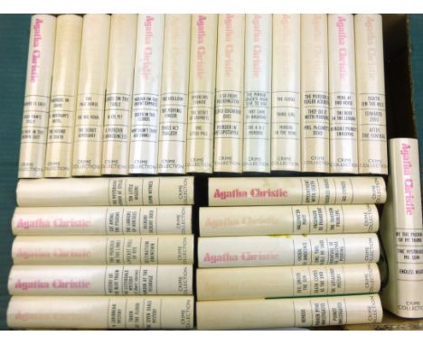 Agatha Christie : Crime Collection. Complete 24 volume set featuring 72 titles.  Decorative black cloth bindings with unclipp