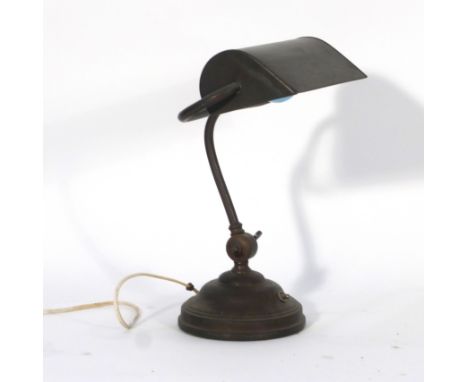 A 1930/40's copper finished adjustable desk lamp CONDITION REPORT: Working order not guaranteed, sold as a collectors item- m