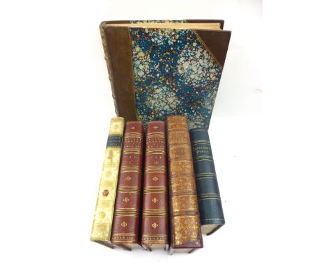 The  Works of Alfred Tennyson, 1880. 8vo Hb. Fine binding, blue crushed morocco, aeg & gauphered, marbled eps; Suckling A. : 