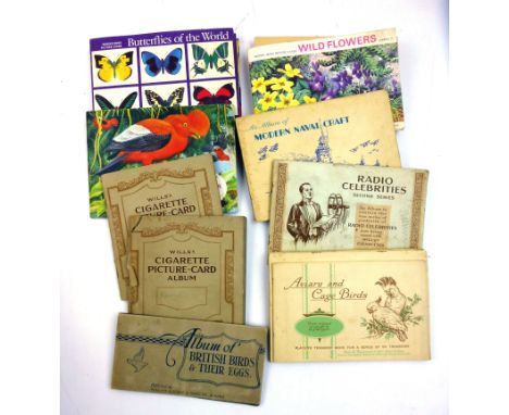Cigarette Cards : A large collection of cards, some loose in bundles, some loosely mounted in albums together other trade car