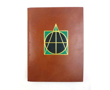 Calder R. : Leonardo, 1971. Qto., Limited Edition, No. 13 of 250, signed by author. Arcadia Press,original deep brown morocco