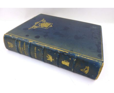 Long G. : English Inns and Road Houses, 1937. 1st. Ed. Small qto hb in a deep blue full calf binding, gilt, dentelles, aeg, d