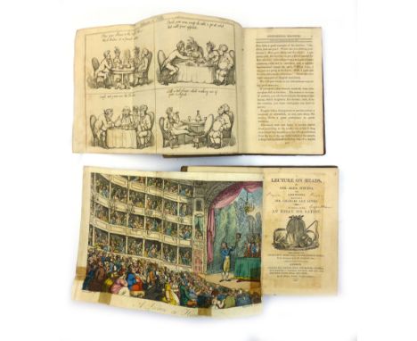 Stevens G. : Lecture on Heads, 1808. Folding hand coloured frontis & 24 engraved plates. Chesterfield Travestie or School for