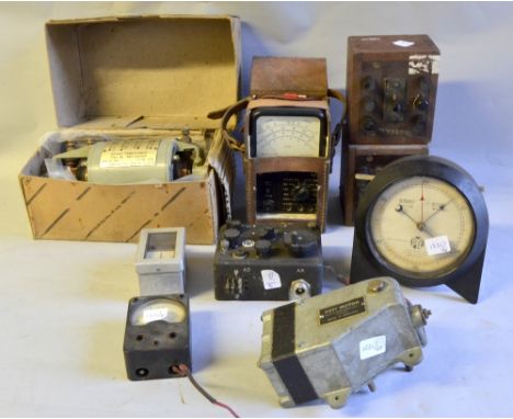Rotary Transformer Type45, AC37 Motor Timer, Controller Type No 1277, various other Meters, gauges, switches etc.,